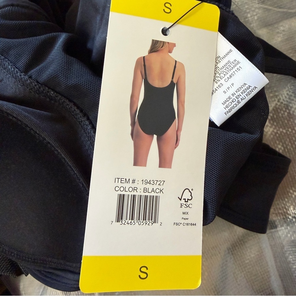 DKNY Crossover Tummy Control 1 pc Swimsuit - Picture 8 of 10